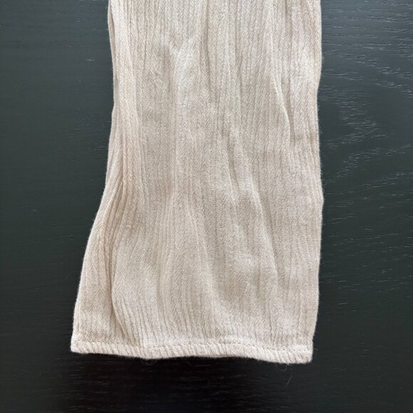 Joseph A. Beige Crochet Trim Boho Peasant Blouse Long Sleeve Top – Size M - Picture 8 of 10